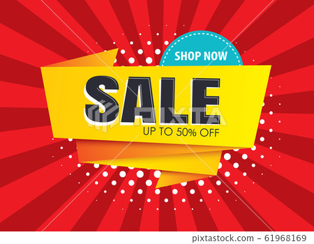 Sale banner templates. Vector illustrations  61968169