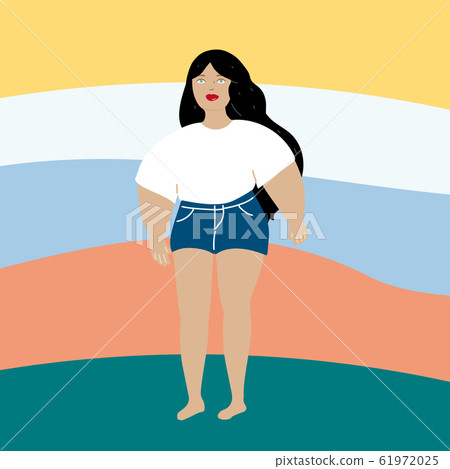 Tanned casual woman living in a tropical country Tanned casual woman living in a tropical country 61972025
