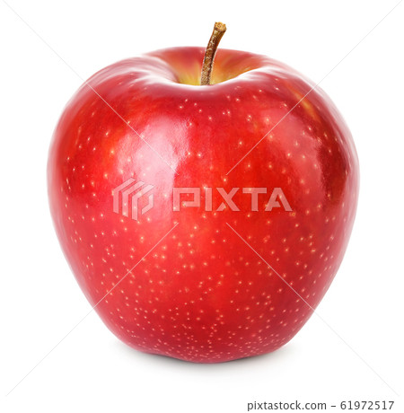 Fresh red apple isolated on white background. 61972517