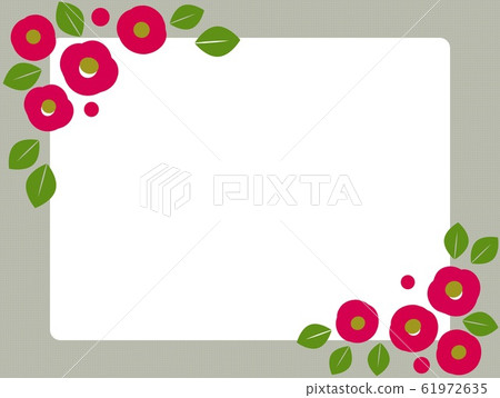 Camellia, frame, lattice 61972635
