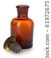 Vintage medicine pharmacy bottle on white. 61972675