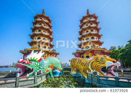 Dragon Tiger Tower in Kaohsiung, Taiwan 61973926