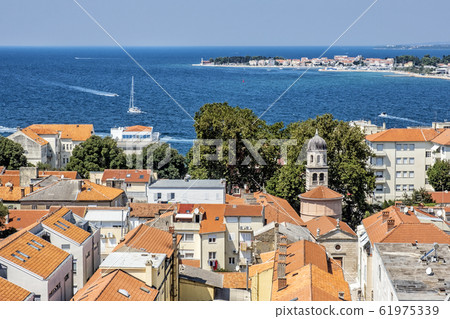 Old town Zadar from bell tower of Cathedral of St. 61975339