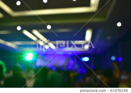 blur of stage on mini concert in meeting hall in night blur of stage on mini concert in meeting hall in night 61976146