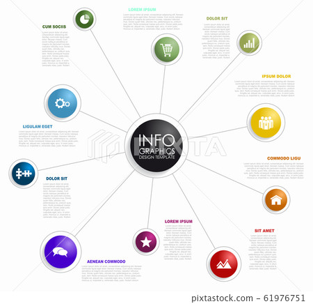 Infographic design template with place for your data. Vector illustration. Infographic design template with place for your data. Vector illustration. 61976751