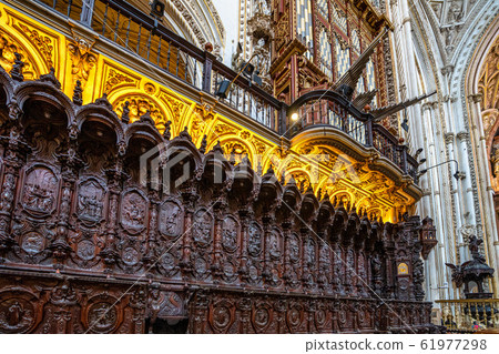 Amazing choir in the Mezquita Cathedral of Cordoba. Andalusia, Spain Amazing choir in the Mezquita Cathedral of Cordoba. Andalusia, Spain 61977298