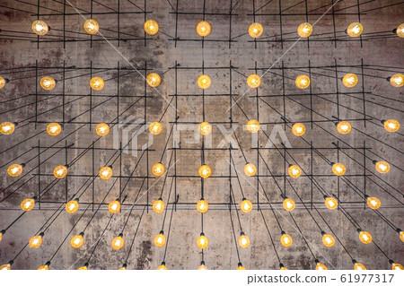 Background interior decoration. Lighting decoration. Loft interior lighting design images. Light Background interior decoration. Lighting decoration. Loft interior lighting design images. Light 61977317