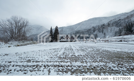 岐阜縣白川鄉雪景光子 岐阜縣白川鄉雪景光子 61978606