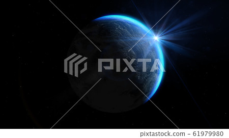 Rising Sun over Earth. Elements of this image furnished by NASA Rising Sun over Earth. Elements of this image furnished by NASA 61979980