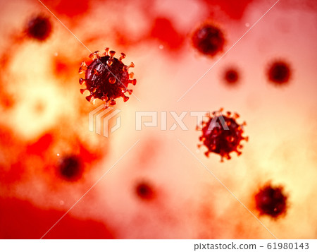 Coronavirus. Corona virus bacteria flu 61980143