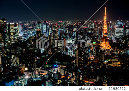 tokyo tower, architecture, area 61980512