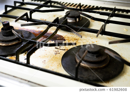 Dirty gas stove Dirty gas stove 61982608