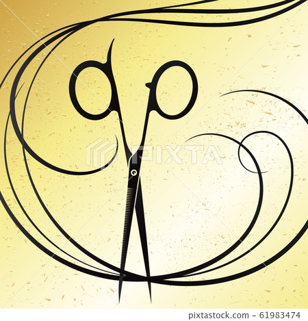 Scissors and curls hair beauty salon 61983474