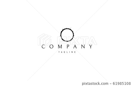 Black vector logo on which the abstract image of an eclipse. Black vector logo on which the abstract image of an eclipse. 61985108