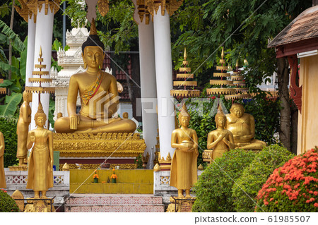 Wat Sisaket Temple in Vientiane city Old architecture and buddha statues (Vientiane, Laos) Wat Sisaket Temple in Vientiane city Old architecture and buddha statues (Vientiane, Laos) 61985507
