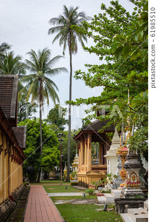 Wat Sisaket Temple in Vientiane city Old architecture and buddha statues (Vientiane, Laos) Wat Sisaket Temple in Vientiane city Old architecture and buddha statues (Vientiane, Laos) 61985510