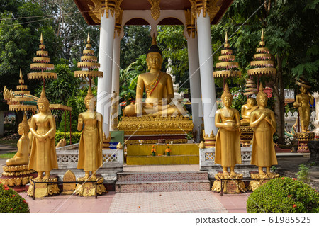 Wat Sisaket Temple in Vientiane city Old architecture and buddha statues (Vientiane, Laos) Wat Sisaket Temple in Vientiane city Old architecture and buddha statues (Vientiane, Laos) 61985525