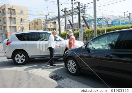 Elderly traffic accident Elderly traffic accident 61985535
