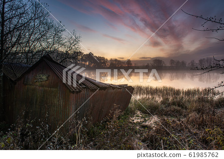 Misty morning at the Old Boat house 61985762