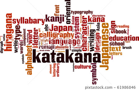 Katakana word cloud Katakana word cloud 61986846