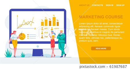Banner Inscription Marketing Course, Landing Page. 61987687