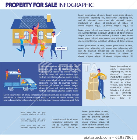 Vector Illustration Property for Sale, Infographic 61987865
