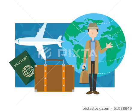 Overseas travel Airplane Travel items Image 61988949