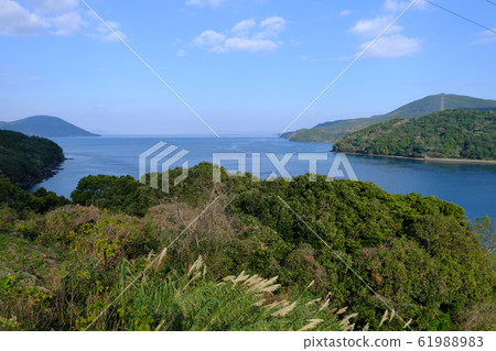 A view of Kurono Seto with beautiful forests and the sea 61988983