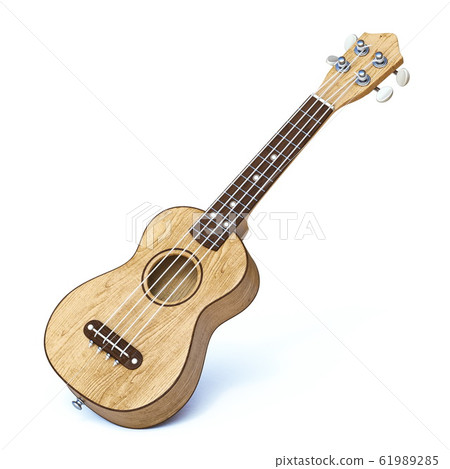 Wooden traditional soprano ukulele 3D Wooden traditional soprano ukulele 3D 61989285