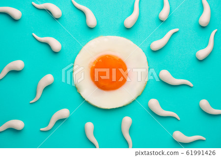 Sperm competition go to fried egg Sperm competition go to fried egg 61991426