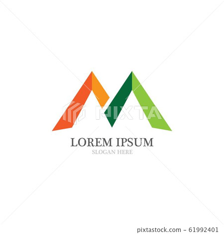 M Logo and symbol businessTemplate 61992401