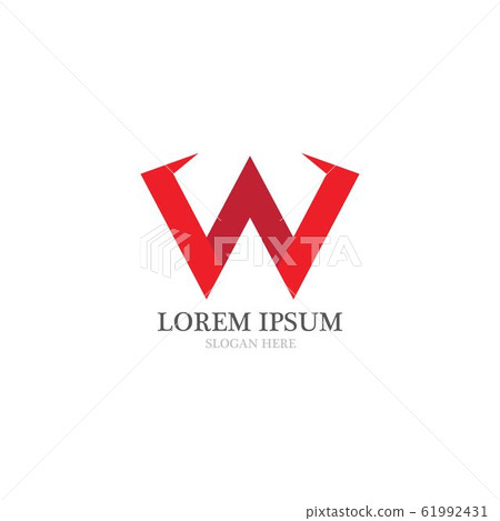 W Letter Logo Template 61992431