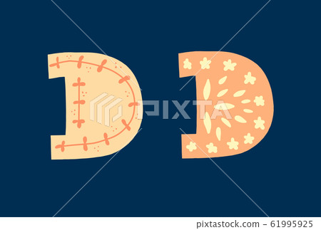 D quote vector illustration. Banner hand written D quote vector illustration. Banner hand written 61995925