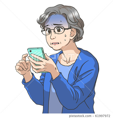 Senior woman using smartphone Senior woman using smartphone 61997972