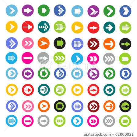 Arrow sign icon set vector illustration 62000021
