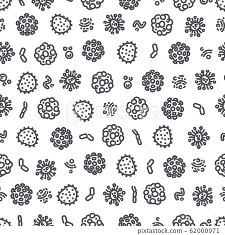 Coronavirus Seamless Pattern - Stock Illustration [62000971] - PIXTA