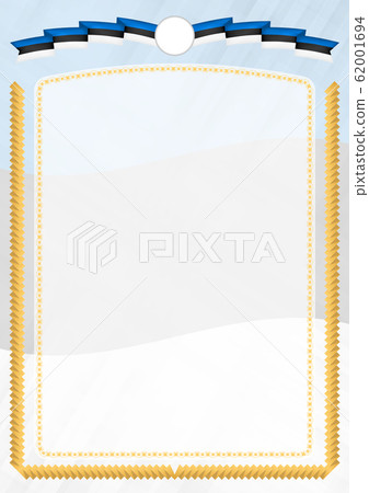 Border made with Estonia national flag. Border made with Estonia national flag. 62001694