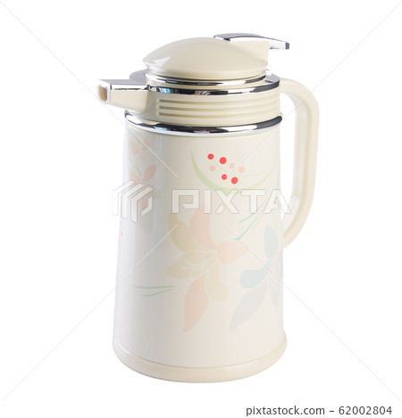 Thermo or Plastic Thermos flask on background new. 62002804