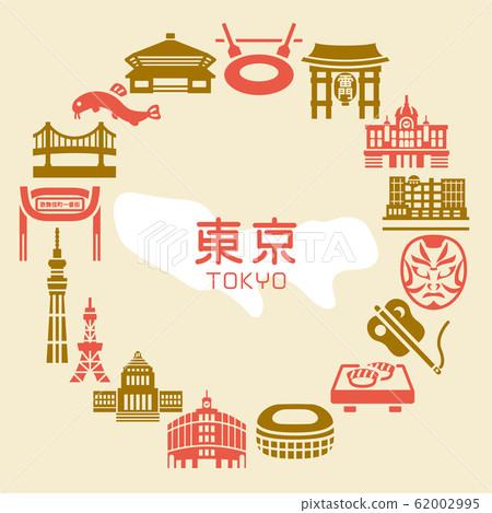 東京圖標框素材 東京圖標框素材 62002995