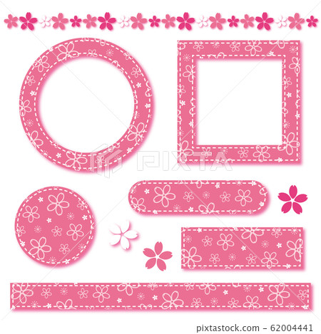 Cherry pattern frame line set - Stock Illustration [62004441] - PIXTA