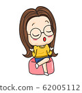 Cute girl in glasses  62005112