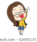 Cute girl in glasses  62005135