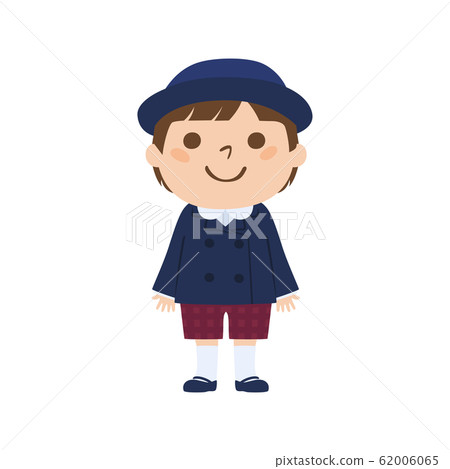 Illustration of a kindergarten boy in uniform. 62006065