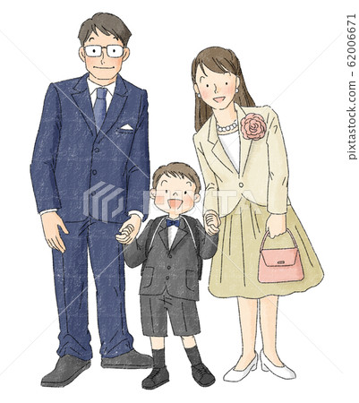 入學典禮家庭男孩 入學典禮家庭男孩 62006671