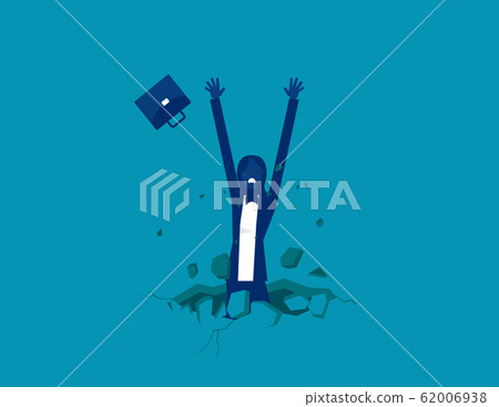 The trap. Fall into a trap.Concept business vector 62006938