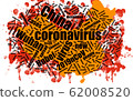 Wuhan coronavirus pandemic concept in word tag 62008520