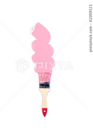 Pink stroke on white background. 62009521