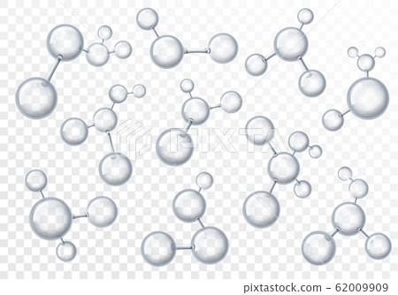Molecules. 3d transparency molecular structures, chemistry macro models with reflection. Genetic and biotechnology abstract isolated vector set Molecules. 3d transparency molecular structures, chemistry macro models with reflection. Genetic and biotechnology abstract isolated vector set 62009909