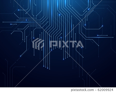 Circuit board. Abstract futuristic technology processing high tech electronic circuit board, motherboard engineering concept vector background Circuit board. Abstract futuristic technology processing high tech electronic circuit board, motherboard engineering concept vector background 62009924