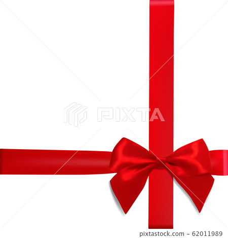 Red bow isolated on a white background - Stock Illustration [62011989 ...